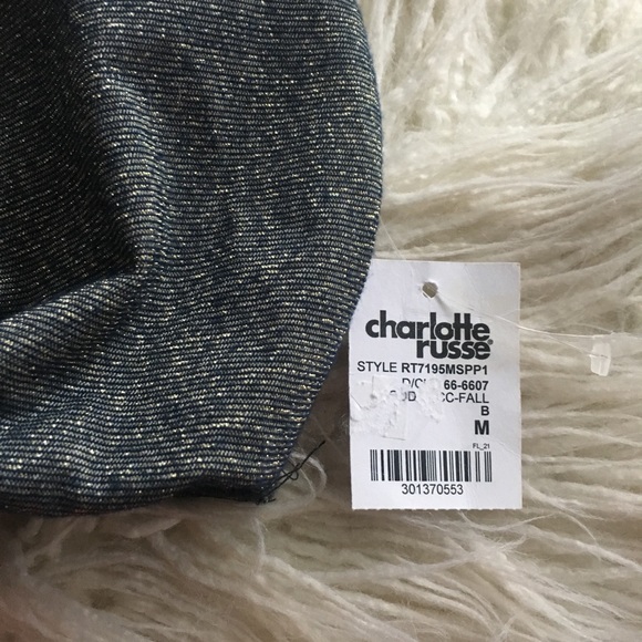 CHARLOTTE RUSSE/ shimmery bandeau - Picture 3 of 3